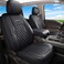 Huidasource Silverado Seat Covers Front Rear Fit for Chevy Silverado GMC Sierra Pickup 1500 20142018 2500HD 3500HD 20152019 Crew Double Extended Cab Leather Seat Cushion Cover Full SetBlack