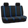 FH Group Car Seat Covers Rear Set Cloth Car Seat Covers with Removable HeadrestUniversal FitAutomotive SeatCoversWashable Car SeatCover for SUVSedanVan Blue