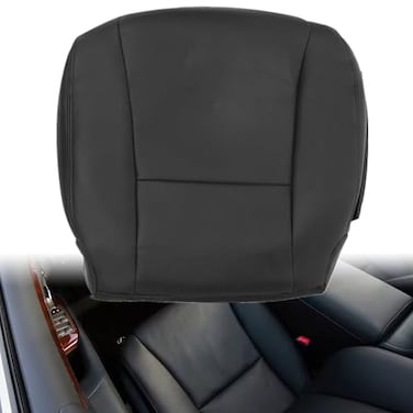 Priprilod Driver Bottom Replacement Leather Seat Cover Black Perforated Compatible with Lexus LS460 LS600h 2007 2008 2009 2010 2011 2012