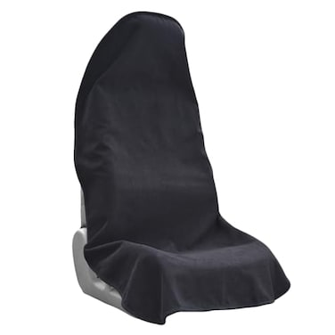Teuaktty Car Seat Covers Universal Car Protective Front Seat Covers Washable NonSlip Seat Protectors for Gym WorkoutsWaterproof and Sweatproof Towel Seat Covers for CarsTrucks Jeeps Black