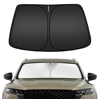 ARISMOTOR Windshield Sun Shade for Mazda CX50 20232025 2026 Custom Fit Foldable Front Window Sunshade Sun Visor Protector Block UV Rays Keep Your Car Cooler