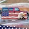 DaisyInner Windshield Sun Shade Compatible with Jeep Jk Jku Jl Jlu 19972023 and Compatible with Gladiator Jt 20202023 Foldable Windshield Sunvisor Blocks UV Rays American Flag 16 5 x 52 5