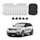 Dickno Car Windshield Sun Shade 551275 Foldable Front Window Shade Protect Your Car from Sun Heat Glare Best UV Ray Auto Windscreen Sun Blocker Shield with 2 Side Window Shades
