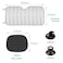 Dickno Car Windshield Sun Shade 551275 Foldable Front Window Shade Protect Your Car from Sun Heat Glare Best UV Ray Auto Windscreen Sun Blocker Shield with 2 Side Window Shades