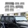 Hoolcar Windshield Sunshade Fits for 20182024 2025 Jeep Wrangler JLU 8PCs Front Side Rear Window Sun Shade Sunscreen Heat Insulation Sun Visor Sun Reflector 4Door