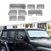 Hoolcar Windshield Sunshade Fits for 20182024 2025 Jeep Wrangler JLU 8PCs Front Side Rear Window Sun Shade Sunscreen Heat Insulation Sun Visor Sun Reflector 4Door