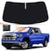 LUNQIN Car Sun Shade for GMC Sierra 1500 2500HD 3500HD 2019 2020 2021 2022 2023 2024 2025 2026 Auto Interior Accessories Front Windshield Foldable Shield Sunshade Protector Window Curtains Cover Visor