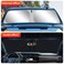 LUNQIN Car Sun Shade for GMC Sierra 1500 2500HD 3500HD 2019 2020 2021 2022 2023 2024 2025 2026 Auto Interior Accessories Front Windshield Foldable Shield Sunshade Protector Window Curtains Cover Visor