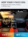 Proadsy 2026 Upgrade Front Windshield Sun Shade Foldable Sunshade Protector Custom Fit for Jaguar FPace 20162025 F Pace SUV Accessories