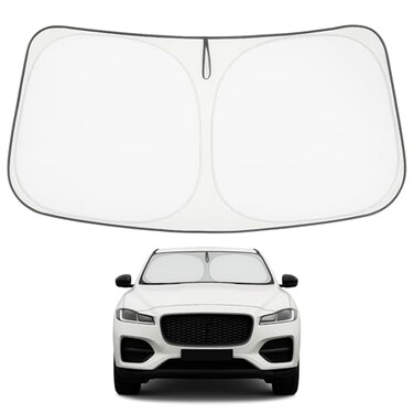 Proadsy 2026 Upgrade Front Windshield Sun Shade Foldable Sunshade Protector Custom Fit for Jaguar FPace 20162025 F Pace SUV Accessories