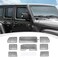 RAZPOY JL Windshield Sunshade 8PCS Side Window Sun Shade Compatible with 20182024 Jeep Wrangler JL 4Door