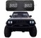 Rorex Cherokee XJ Accessories Windshield Sunshade Banner Sun Shield Fits Every Year XJ 19842001 Custom fit
