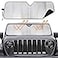 Big Hippo Windshield Sun Shade for 20072023 Wrangler Rubicon Sahara TJ JK JKU 2 4 DoorBlocks UV Rays Sun Visor ProtectorCar Sun Shade Keep Your Vehicle CoolCar Window Shade