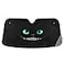Bolaz Black Pattern Car Windshield Smile of Evil Sun Shield Visor Protector Foldable Keep Vehicle Cool Protect Your Car from Sun Heat Glare Best UV Ray