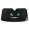 Bolaz Black Pattern Car Windshield Smile of Evil Sun Shield Visor Protector Foldable Keep Vehicle Cool Protect Your Car from Sun Heat Glare Best UV Ray