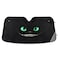 Bolaz Black Pattern Car Windshield Smile of Evil Sun Shield Visor Protector Foldable Keep Vehicle Cool Protect Your Car from Sun Heat Glare Best UV Ray