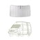 VanEssential Insulated Magnetic Blackout Front Windshield Cover Designed for MercedesBenz NCV3VS30 Van Years 2007 to Current Cool Gray
