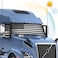 meakeize Semi Truck Sun Shade for Windshield and Side Window Retractable Sunshade Blocker Sun Rays Keep Warm in Winter New Material Effective for Big Rig Truck RV Accessories