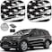 AUTOAMERICS Autoamerics 2Piece Windshield Sun Shade BW USA Flag Foldable Car Front Window Sunshade for Most Cars SUV Truck Heat Blocker Visor Protector Blocks Max UV Rays and Keeps Your Vehicle Cool M