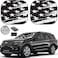 AUTOAMERICS Autoamerics 2Piece Windshield Sun Shade BW USA Flag Foldable Car Front Window Sunshade for Most Cars SUV Truck Heat Blocker Visor Protector Blocks Max UV Rays and Keeps Your Vehicle Cool M