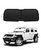 GZSH 2026 Upgrade Front Windshield Sun Shade Foldable Jeep Wrangler Sun ShadeJeep Gladiator Sun Shade fit for Jeep Wrangler JL JLU 20182026 Jeep Gladiator 20202026 Keep Car Interior Cooler