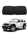GZSH 2026 Upgrade Front Windshield Sun Shade Foldable Jeep Wrangler Sun ShadeJeep Gladiator Sun Shade fit for Jeep Wrangler JL JLU 20182026 Jeep Gladiator 20202026 Keep Car Interior Cooler