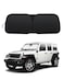 GZSH 2026 Upgrade Front Windshield Sun Shade Foldable Jeep Wrangler Sun ShadeJeep Gladiator Sun Shade fit for Jeep Wrangler JL JLU 20182026 Jeep Gladiator 20202026 Keep Car Interior Cooler
