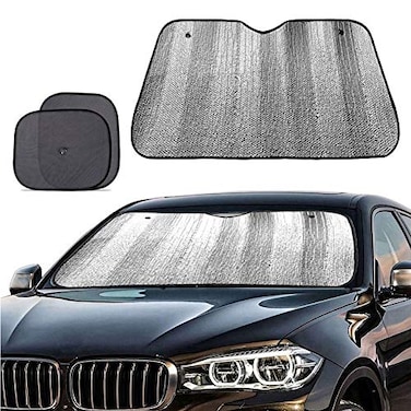 Big Ant Windshield Sun Shade Bonus Car Window Shade Car Sun Shade Keeps Vehicle CoolUV Ray Protector Front Windshield Sunshade Fit for Most Cars SUV Trucks Minivans551 x 275 inches