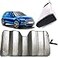 GWUSKDT Car Windshield SunshadeThicken 5Layer Bubble Block Heat and Sun UV RaysFront Windshield Sun Shade Keeps Your Vehicle Cool 58 x 275 Inch Sliver
