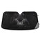 Qilmy Cool Panther Car Windshield Sunshade Automotive Sun Visor Protector Foldable for SUV Truck Front Window Black Leopard