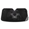 Qilmy Cool Panther Car Windshield Sunshade Automotive Sun Visor Protector Foldable for SUV Truck Front Window Black Leopard