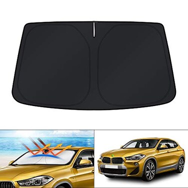 KUST Windshield Sun Shade for 20182023 BMW X2 F39 Accessories Custom Fit Sunshade Window Sun Visor Protector Foldable Blocks UV Rays Keep Your Car Cooler