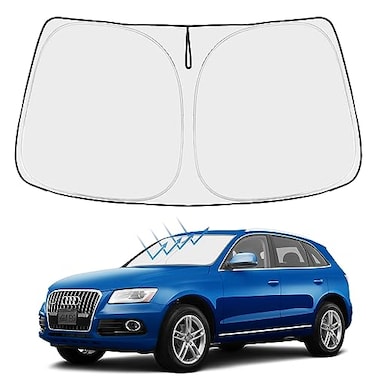 Proadsy 2026 Upgrade Front Windshield Sun Shade Foldable Sunshade Protector Custom Fit 20102017 Audi Q5 SQ5 Premium Premium Plus Prestige Crossover SUV Accessories
