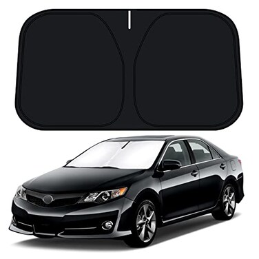 D-Lumina DLumina Windshield Sun Shade for 2012 2013 2014 2015 2016 2017 Toyota Camry Accessories Front Window Sunshade Sun Visor Protector Block UV Rays Heat Foldable 2 Layers 210T Material