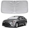 KAYZT Windshield Sun Shade for Toyota Corolla Hybrid Sedan 20202025 2026 Not for Corolla Cross Foldable Sunshade Front Window Custom Fit Accessories