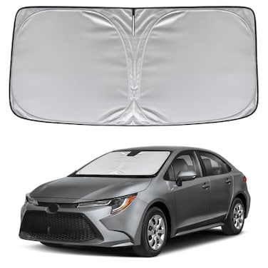 KAYZT Windshield Sun Shade for Toyota Corolla Hybrid Sedan 20202025 2026 Not for Corolla Cross Foldable Sunshade Front Window Custom Fit Accessories