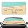 Gven Windshield Sun Shade for Car Front Window Cover Sunshades Visor Automotive Sun Shield for Compact Sedan SUV Midsize Sedan Small Pickup Blocks UV Rays Keep Your Vehicle Cool Good Vibes S