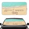 Gven Windshield Sun Shade for Car Front Window Cover Sunshades Visor Automotive Sun Shield for Compact Sedan SUV Midsize Sedan Small Pickup Blocks UV Rays Keep Your Vehicle Cool Good Vibes S