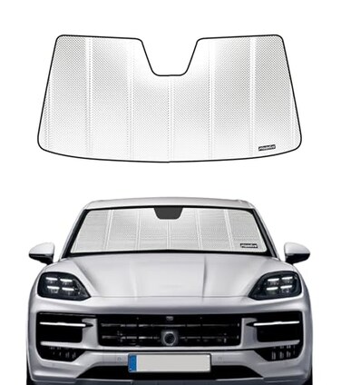Pigenius Windshield Sun Shade for 20192024 Porsche Cayenne Front Window Sunshade with Storage Bag