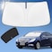 ZOIBV for Hyundai Sonata 20142019 Sun Shade Sunshade Windshield Cover 4Layer Front Window Shade Custom fit Sonata Sun Visor 240T Retractable Shade Shield Blocks UV Rays Cooler Car Accessories