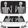 Gayruaicjz Skull Car Windshield Sun Shade Foldable Sunshade Front Window Cover Sun Visor Protector Accessories 59x275 inches
