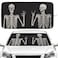 Gayruaicjz Skull Car Windshield Sun Shade Foldable Sunshade Front Window Cover Sun Visor Protector Accessories 59x275 inches