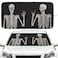 Gayruaicjz Skull Car Windshield Sun Shade Foldable Sunshade Front Window Cover Sun Visor Protector Accessories 59x275 inches