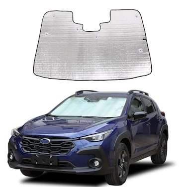 HAPPYHORSE Windshield Sunshade Compatible with Subaru Crosstrek 2024 2025 2026 2027 Front Windshield Sunshade Foldable Reflective Sunshade for UV and Sun Auto Interior Accessories Style A