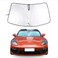 Qiosreui Windshield Sun Shade for Porsche Panamera 20172024 Front Window Sunshade Sun Visor Blocker UV Protector Heat Shield Keep Your Vehicle Cool Lightweight Portable