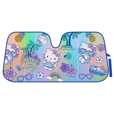 Carbella Hello Kitty Car Windshield Sun Shade Officially Licensed Sanrio Cute Car Accessories for Women Hello Kitty Accessories Sunshade for Front Windshield Summer Sunshield Cars Window Shades
