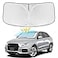 ZOIBV for Audi Q3 20132018 Windshield Sun Shade 4 Layers Car Sunshades for Front Windows Shade Cover Custom Fit Q3 Sun Visor 250T Retractable Shade Blocks UV Rays Car Accessories