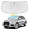 ZOIBV for Audi Q3 20132018 Windshield Sun Shade 4 Layers Car Sunshades for Front Windows Shade Cover Custom Fit Q3 Sun Visor 250T Retractable Shade Blocks UV Rays Car Accessories