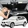 ZOIBV for BMW X1 E84 20112015 Windshield Sun Shade 4 Layers Car Sunshades for Front Windows Shade Cover Custom Fit X1 E84 Sun Visor 250T Retractable Shade Blocks UV Rays Car Accessories