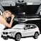 ZOIBV for BMW X1 E84 20112015 Windshield Sun Shade 4 Layers Car Sunshades for Front Windows Shade Cover Custom Fit X1 E84 Sun Visor 250T Retractable Shade Blocks UV Rays Car Accessories
